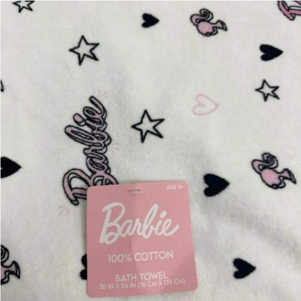 Barbie Bath Cotton Towel Set 7 Piece Set